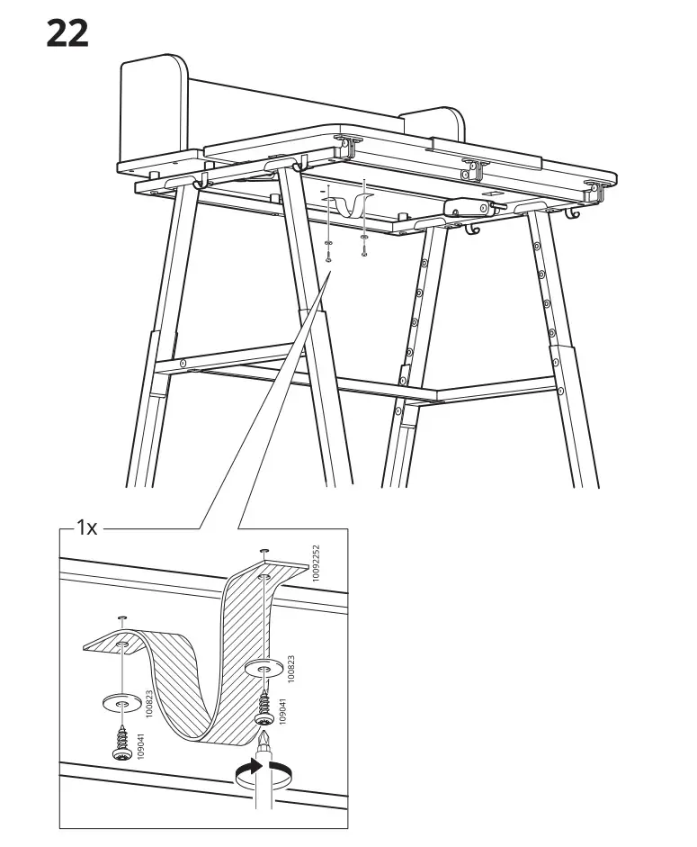 IKEA 205.285.00 PIPLÄRKA Desk - Installation 22