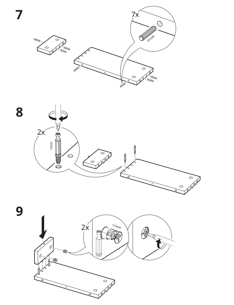 IKEA 205.285.00 PIPLÄRKA Desk - Installation 7, 8 & 9