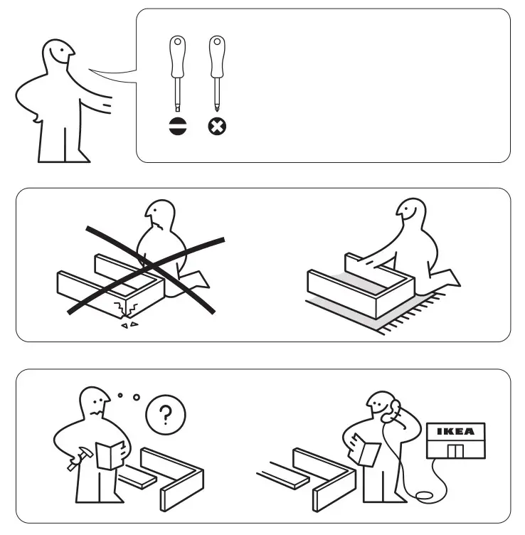 IKEA 205.285.00 PIPLÄRKA Desk Instruction 2