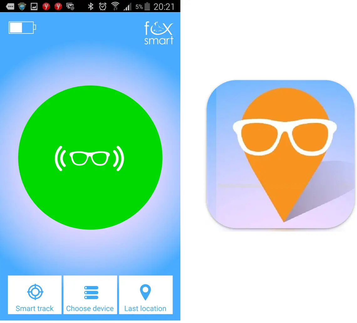 Foxsmart Best Smartphone App to Find Glasses