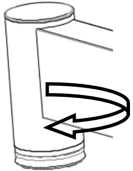 Adjustable feet of the table