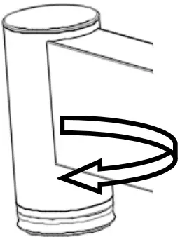 Adjustable feet of the table