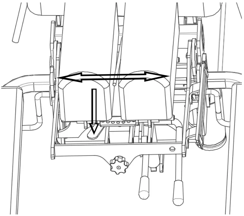 Adjusting head plate width