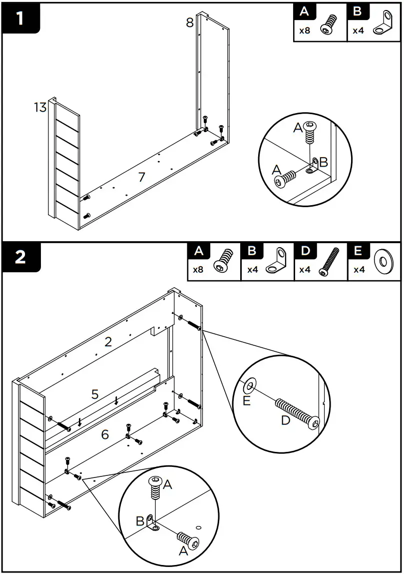 real flame 4220E Bernice Landscape Electric Fireplace - Hardware Ki 1