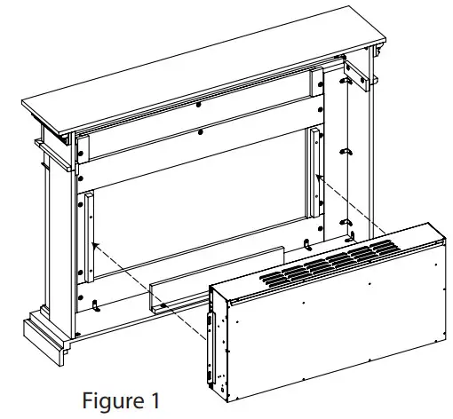 real flame 4220E Bernice Landscape Electric Fireplace - Hardware Ki 4