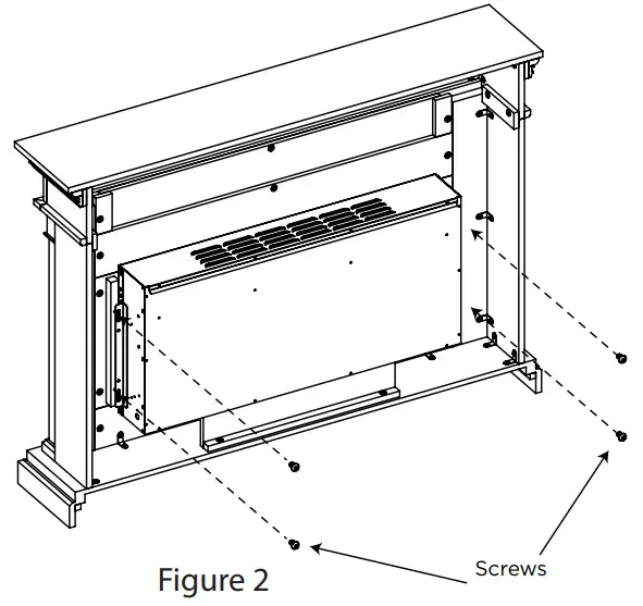 real flame 4220E Bernice Landscape Electric Fireplace - Hardware Ki 5