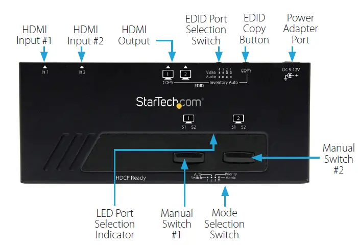 StarTech.com VS222HD4K 2x2 HDMI Matrix Switcher-fig- (1)