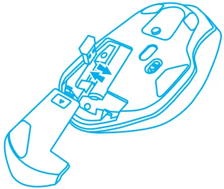 natec SISKIN 2 USB Type A Wireless Mouse - REMOVING BATTERY