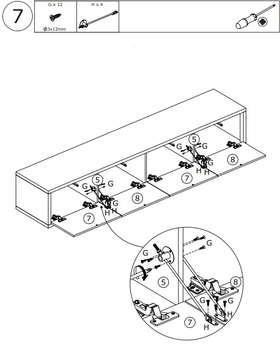 FUFU GAGA LJY-KF260077-02 Modern Contemporary Gray TV Cabinet - fig 17