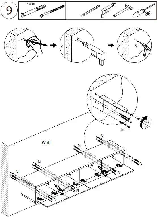 FUFU GAGA LJY-KF260077-02 Modern Contemporary Gray TV Cabinet - fig 19