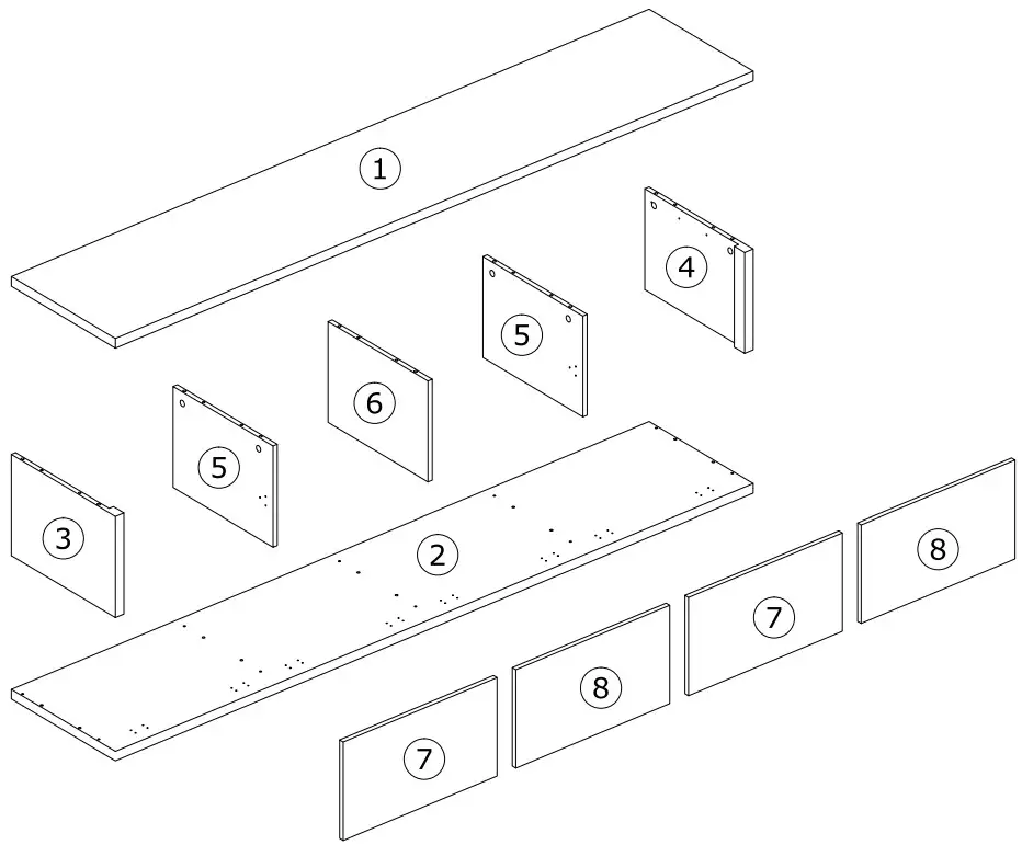 FUFU GAGA LJY-KF260077-02 Modern Contemporary Gray TV Cabinet - fig 7