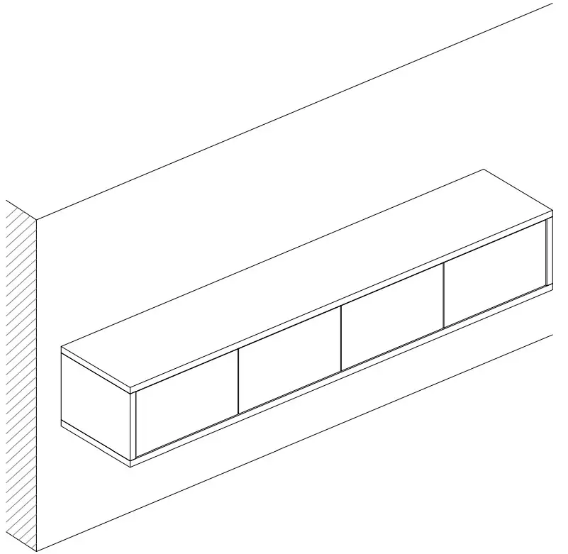 FUFU GAGA LJY-KF260077-02 Modern Contemporary Gray TV Cabinet