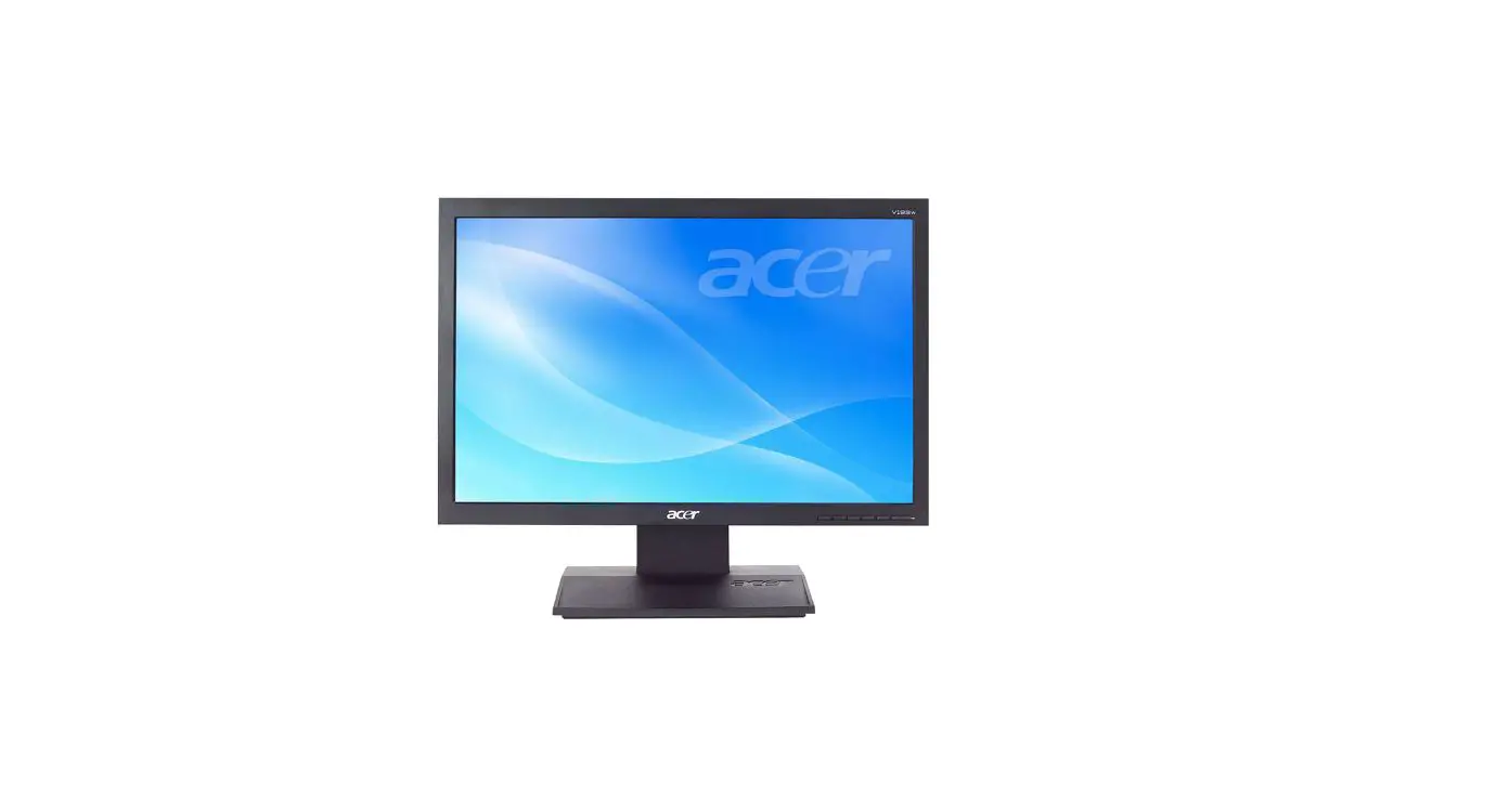 Acer V193w Widescreen Flat Panel Lcd Monitor Quick Start Guide Acer V193w Widescreen Flat Panel Lcd Monitor Quick Start Guide