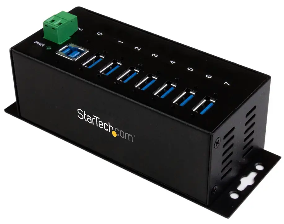 StarTech ST7300USBME 7 Port Industrial USB 3.0 Hub with ESD Protection