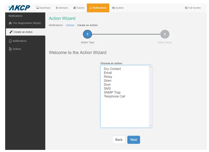 AKCP SP2 sensorProbe2 Remote Monitoring Device - Wizard