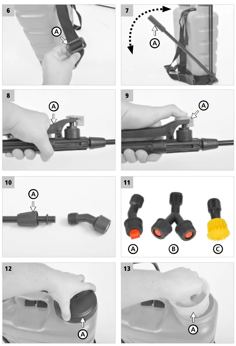 Hecht 4122 Knapsack Sprayer - MACHINE 2