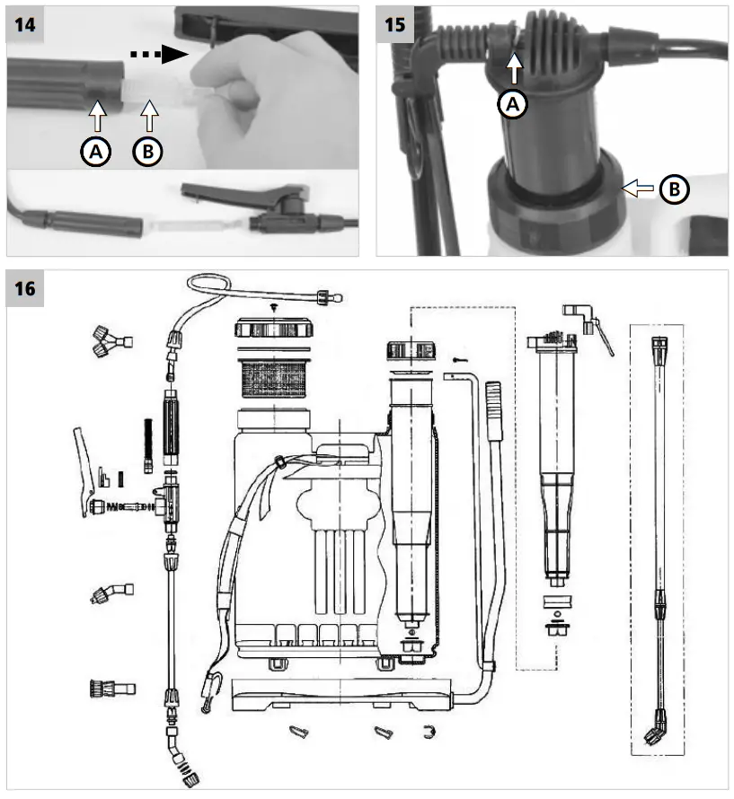 Hecht 4122 Knapsack Sprayer - MACHINE 3