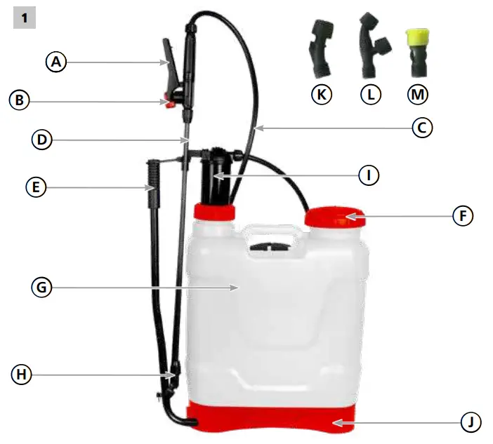 Hecht 4122 Knapsack Sprayer - MACHINE