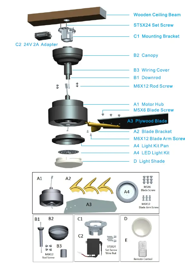 CARRO-HS523J3-L11-W1-1G-Tilbury-Dimmable-LED-Indoor-Outdoor-Smart-Ceiling-Fan-fig- (3)