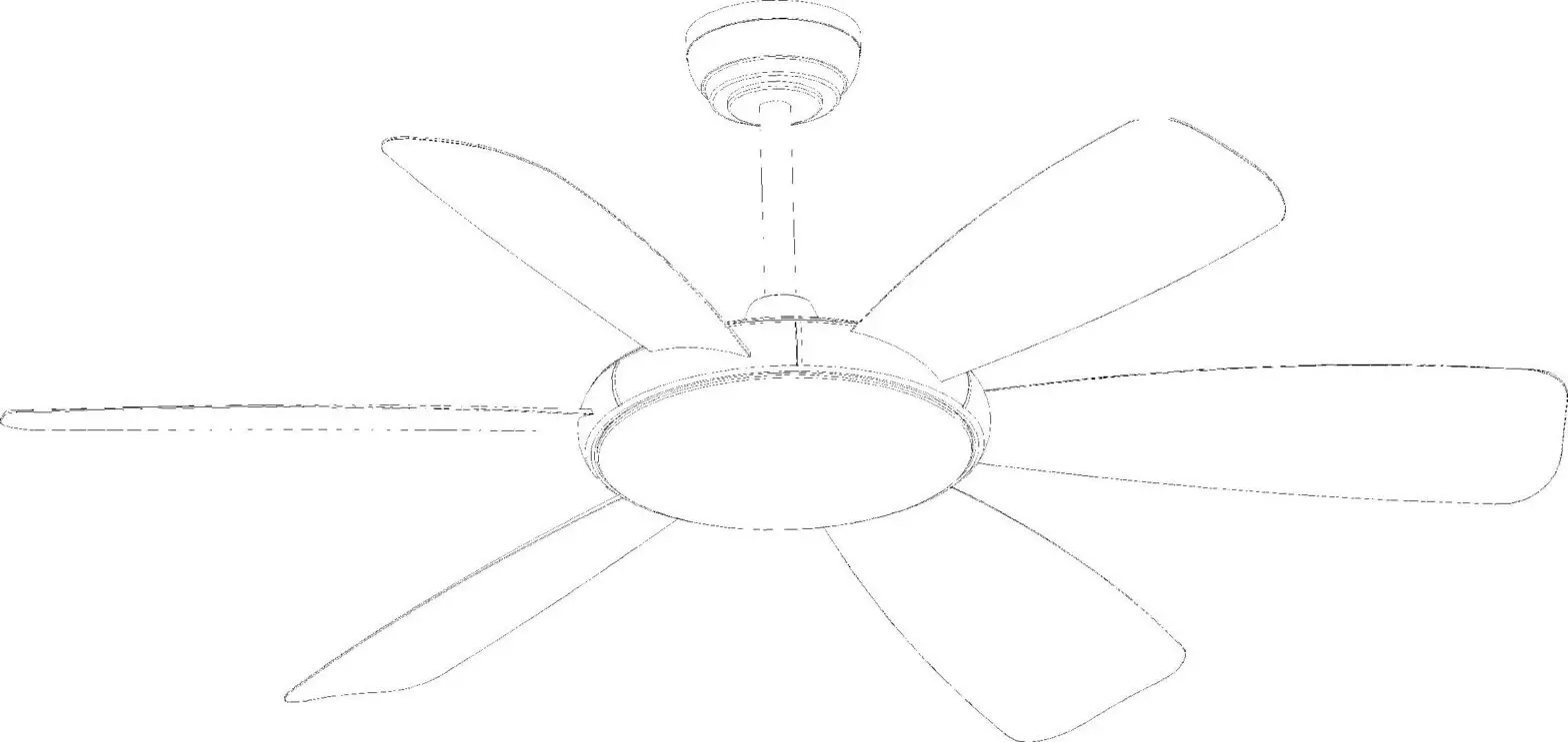 Edvivi Ffg7611bn 52-inch 6-blade Indoor Ceiling Fan User Guide Edvivi Ffg7611bn 52-inch 6-blade Indoor Ceiling Fan User Guide