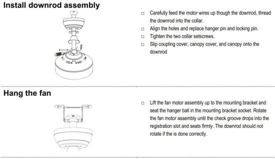 FIG 10 Install downrod assembly