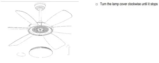 FIG 13 Installation – Blade and Light Kit