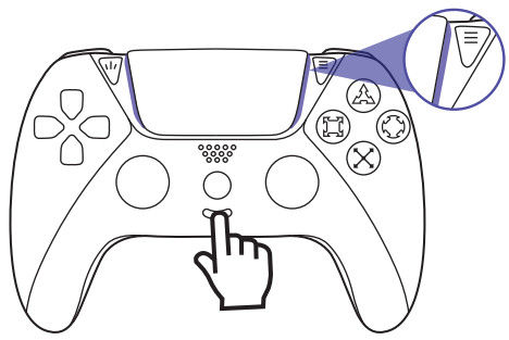 AUGEX B0BKPXRMS4 PS4 Ymir Wireless Controller - Cancel setting