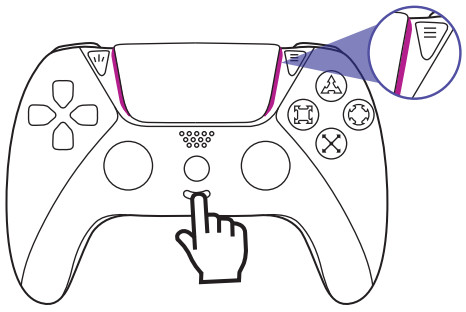 AUGEX B0BKPXRMS4 PS4 Ymir Wireless Controller - RGB flashes