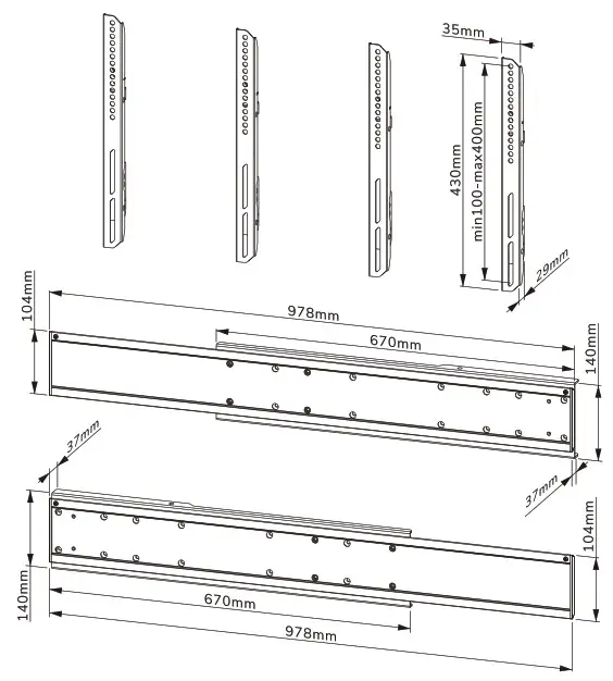 Neomounts ADM 875WH2 Dual Screen Adapter - cover