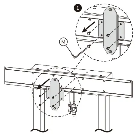 Neomounts ADM 875WH2 Dual Screen Adapter - option 1