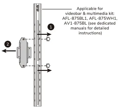 Neomounts ADM 875WH2 Dual Screen Adapter - option 10