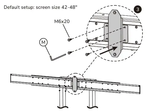 Neomounts ADM 875WH2 Dual Screen Adapter - option 11