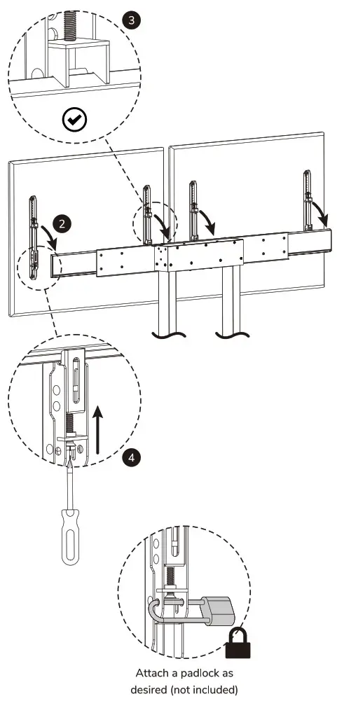 Neomounts ADM 875WH2 Dual Screen Adapter - option 15