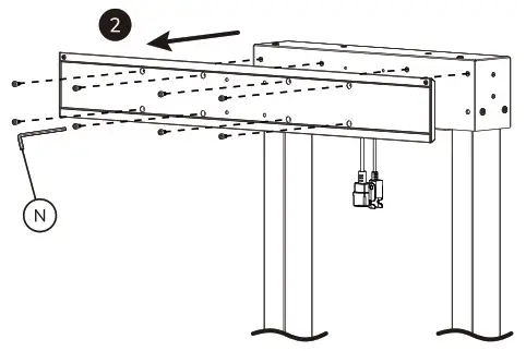 Neomounts ADM 875WH2 Dual Screen Adapter - option 2