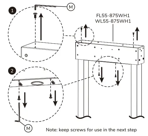 Neomounts ADM 875WH2 Dual Screen Adapter - option 3