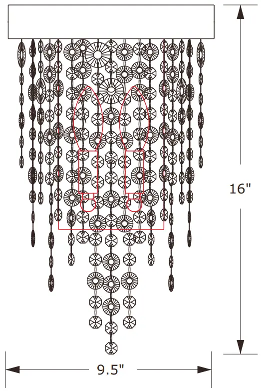 CRYSTORAMA WIN 612 BF CL MWP Winham Crystal Black Forged Wall Lamp