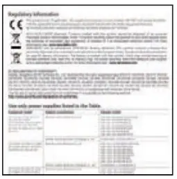 Regulatory Information