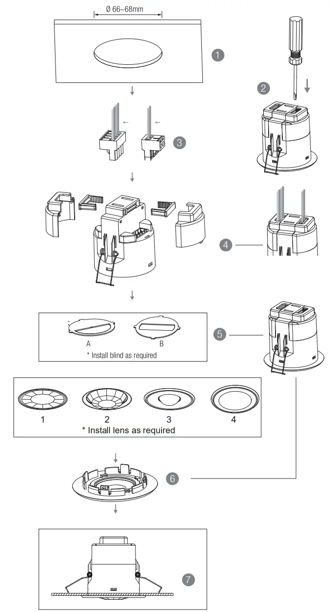 HYTRONIK HBIR29 PIR Standalone Motion Sensor with Mesh - Fig