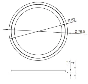 HYTRONIK HBIR29 PIR Standalone Motion Sensor with Mesh - Fig