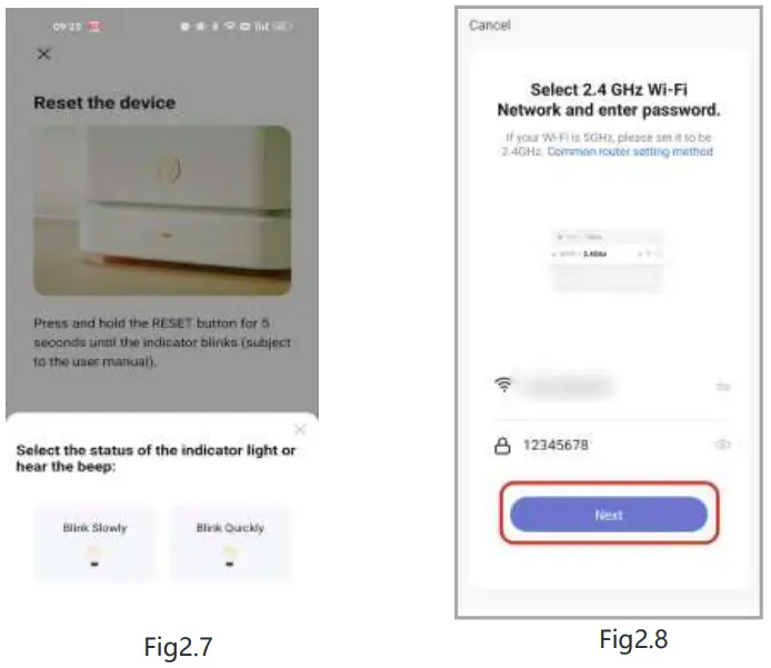 Connect the thermostat 