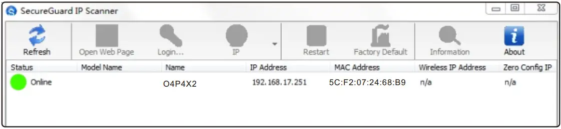 speco technologies O4P4X2 Megapixel Network IR Outdoor PTZ Camera - Web Operation and Login