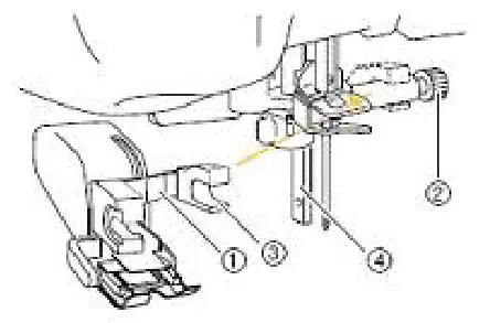 baby lock BLG-WF Walking Foot - clamp screw
