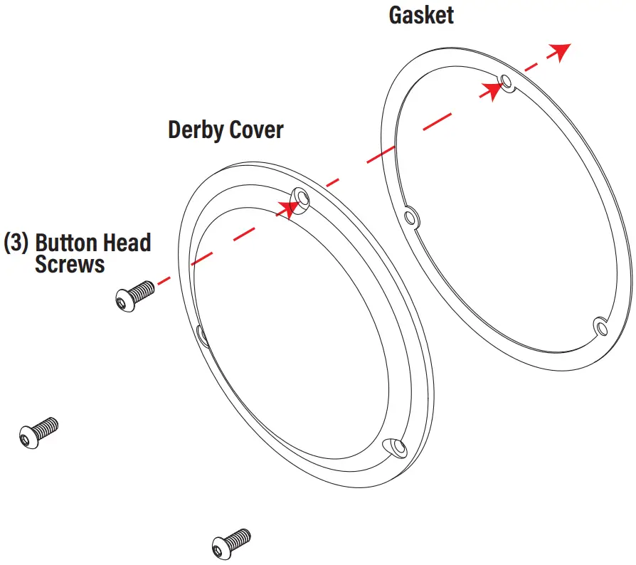 Joker MACHINE EVO 3 Hole Derby Cover - Gasket