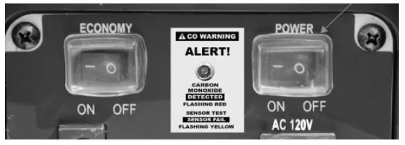 Buffalo GEN1000I Gasoline Inverter Generator - Air filter cover 1