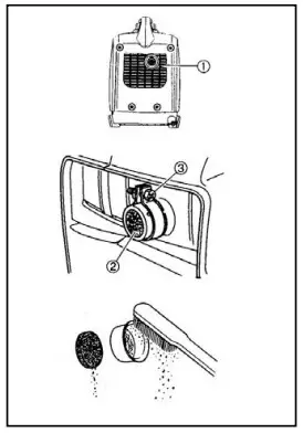 Buffalo GEN1000I Gasoline Inverter Generator - Air filter cover 12