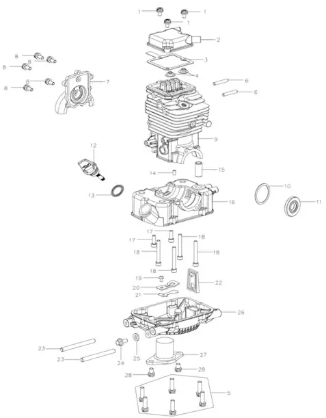 Buffalo GEN1000I Gasoline Inverter Generator - Air filter cover 15