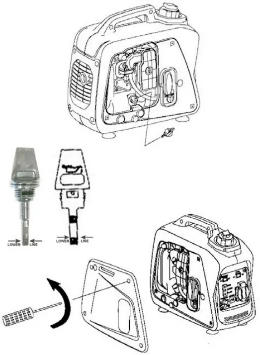 Buffalo GEN1000I Gasoline Inverter Generator - Air filter cover 8