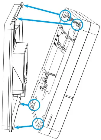 finder 1C.B1 Bliss2 Smart Thermostat - BATTERY INSERTION AND MOUNTING