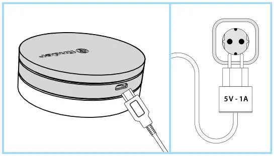 finder 1C.B1 Bliss2 Smart Thermostat - Connect the gateway to the socket