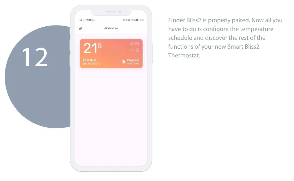 finder 1C.B1 Bliss2 Smart Thermostat - GATEWAY SET-UP 12
